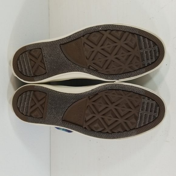 Converse Chuck Taylor All Star Floral Blue Purple Hi Top Sneakers 7 - Picture 10 of 13